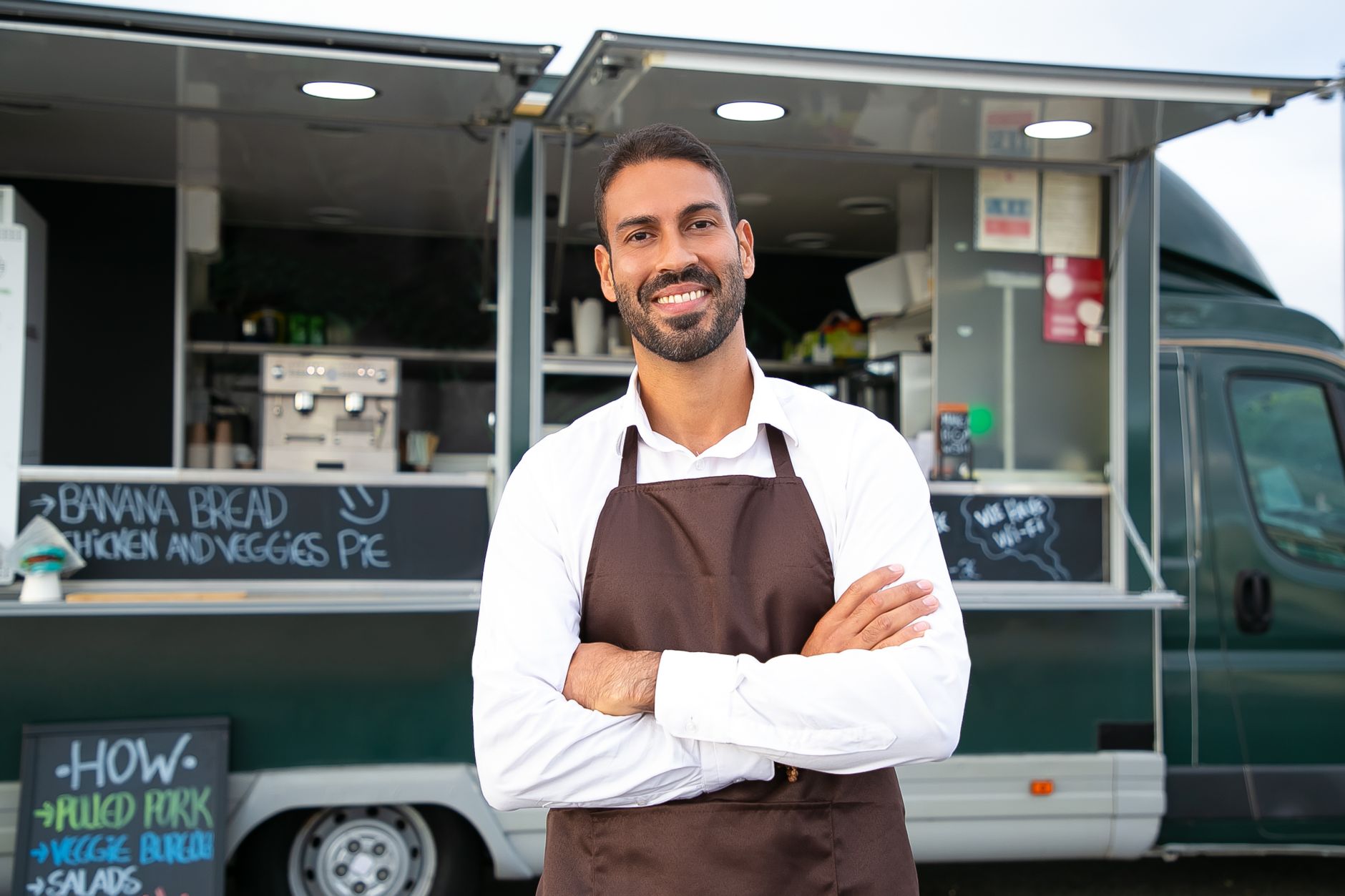 Food truck business owner representing high-transaction businesses well suited for merchant cash advance