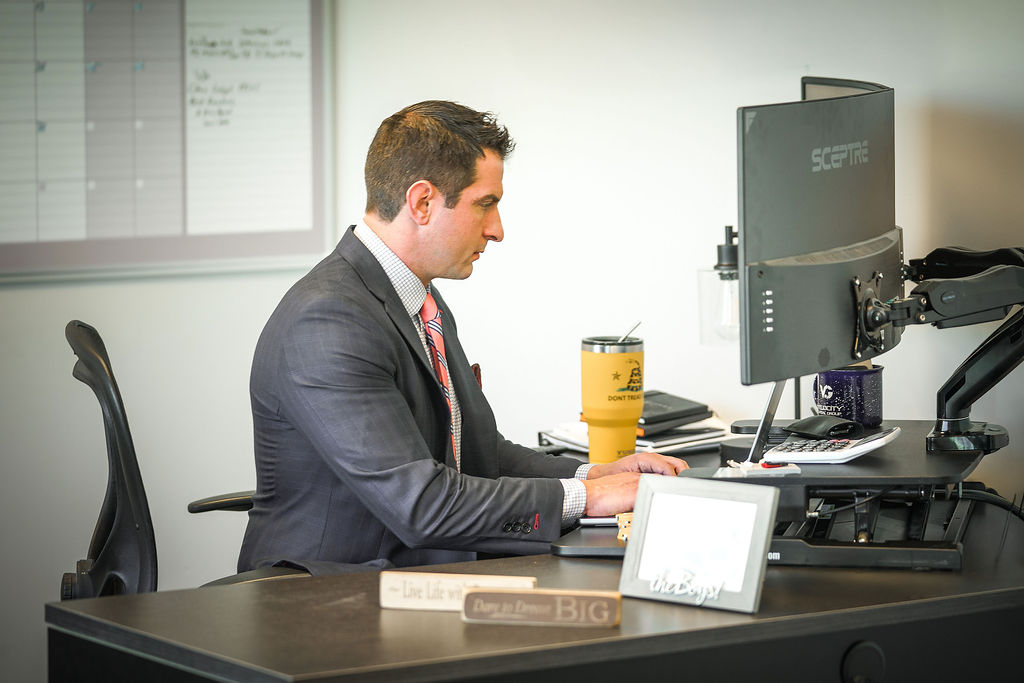 Joe Petri at his desk
